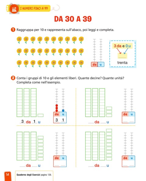 Abaco-numeri worksheet